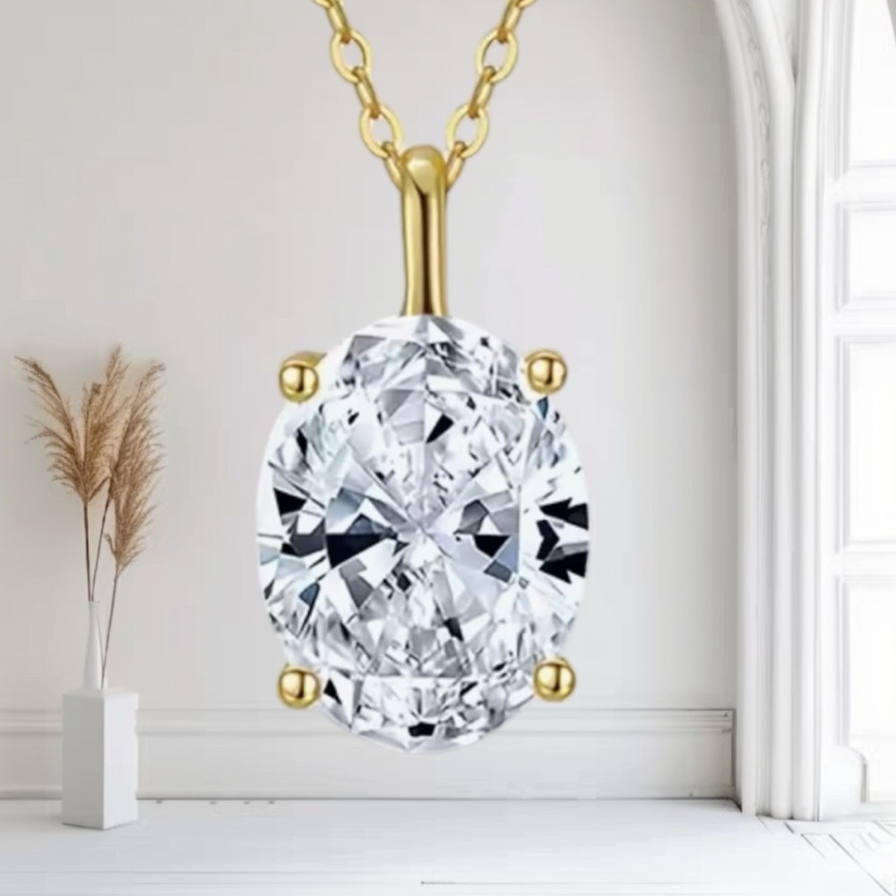 MOISSANITE 1.5 ct necklace nwot - Picture 2 of 3